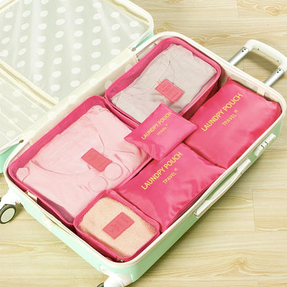 Packing Cubes 6 Set Travel Essentials for Carry on Luggage Organizers Suitcase Travel Accessories (Blcak)
