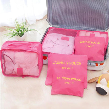 Packing Cubes 6 Set Travel Essentials for Carry on Luggage Organizers Suitcase Travel Accessories (Blcak)