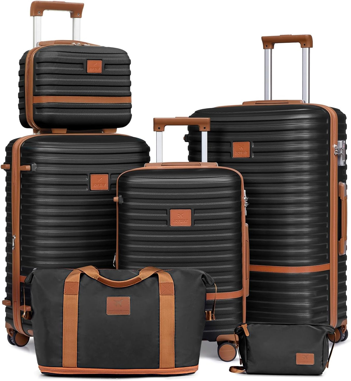 Carry On Luggage 20 Inch Expandable Suitcase with Spinner Wheel, 3 Piece Hard Shell Luggage Set with TSA Lock(Navy Blue)