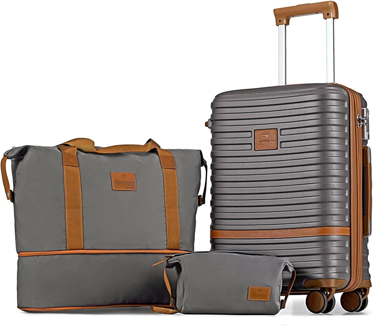 Carry On Luggage 20 Inch Expandable Suitcase with Spinner Wheel, 3 Piece Hard Shell Luggage Set with TSA Lock(Navy Blue)