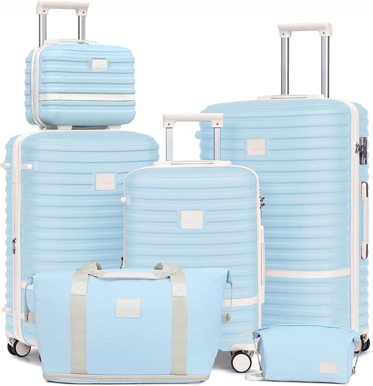 Carry On Luggage 20 Inch Expandable Suitcase with Spinner Wheel, 3 Piece Hard Shell Luggage Set with TSA Lock(Navy Blue)