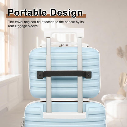Carry On Luggage 20 Inch Expandable Suitcase with Spinner Wheel, 3 Piece Hard Shell Luggage Set with TSA Lock(Navy Blue)