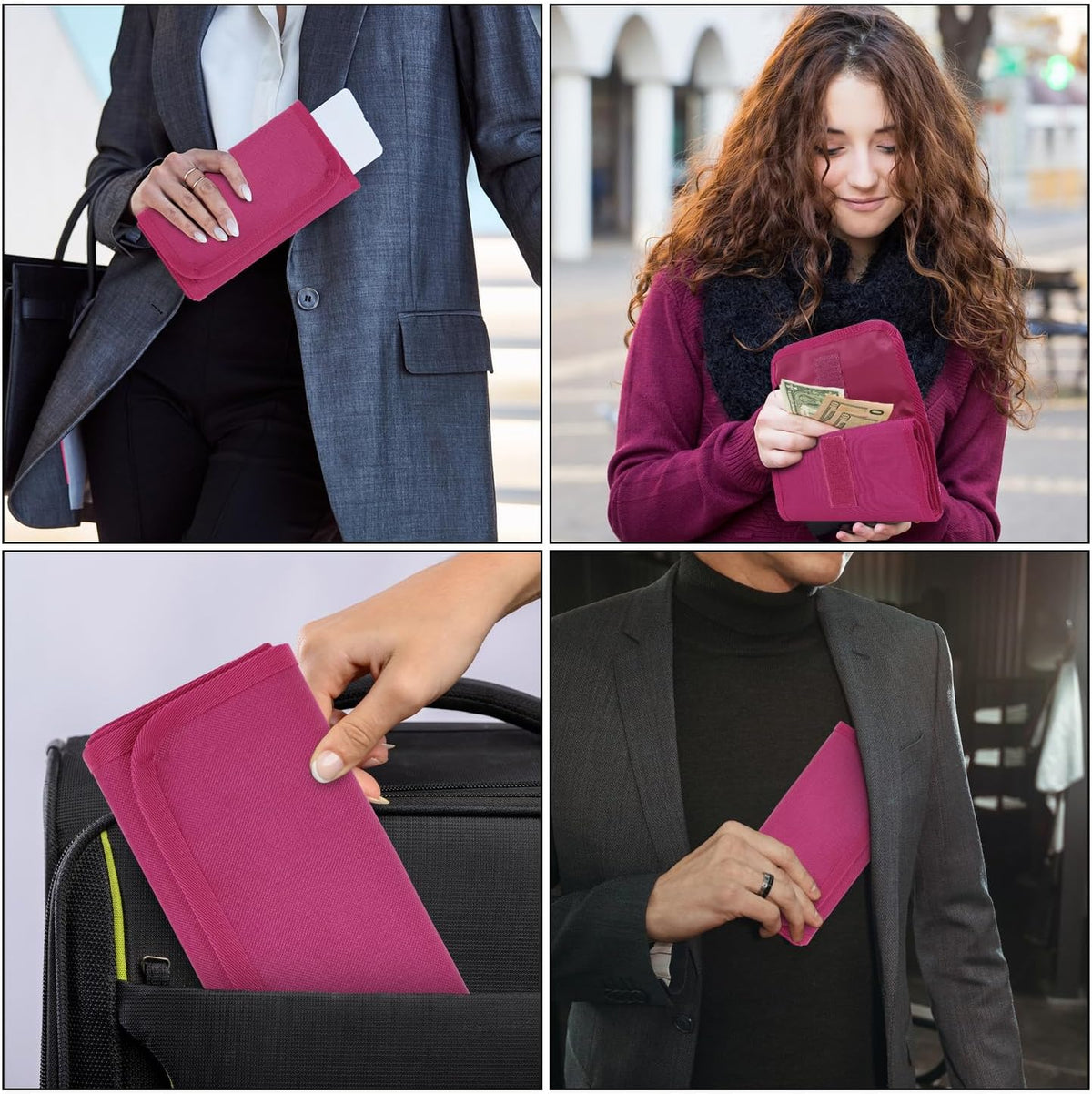 Money Organizer,Money Holder with Zipper Cash Envelopes | Money Bag Cash Organizer Cash Bag Budget Binder Money Saving Binder for Budgeting,Receipt and Tips,Holiday Shopping,Gifts