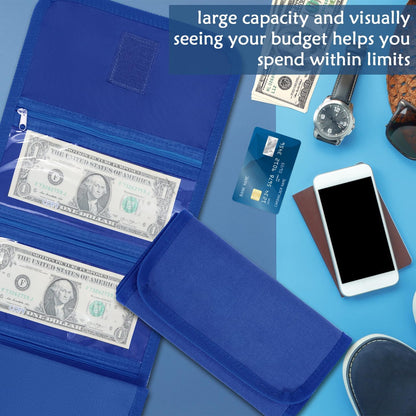 Money Organizer,Money Holder with Zipper Cash Envelopes | Money Bag Cash Organizer Cash Bag Budget Binder Money Saving Binder for Budgeting,Receipt and Tips,Holiday Shopping,Gifts
