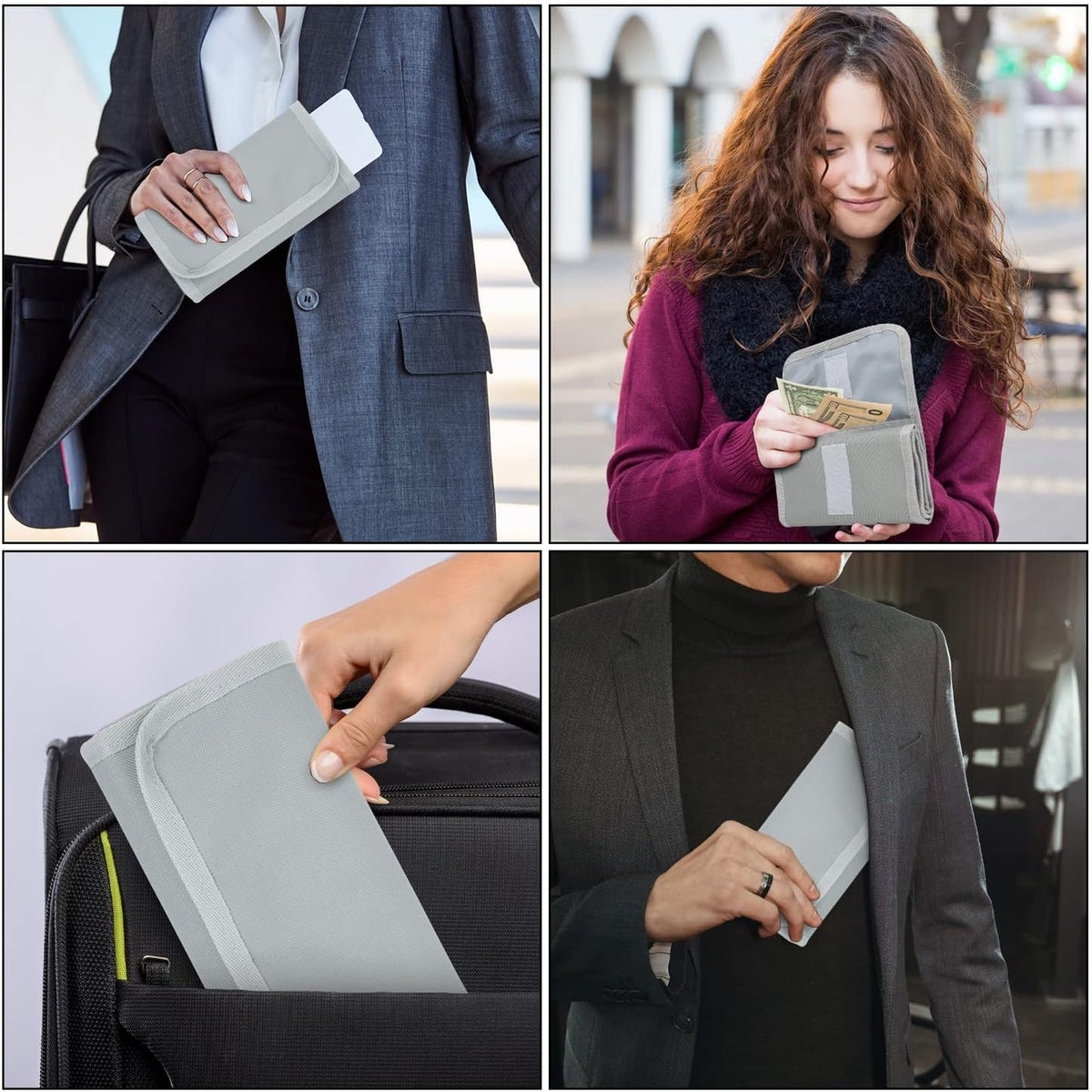 Money Organizer,Money Holder with Zipper Cash Envelopes | Money Bag Cash Organizer Cash Bag Budget Binder Money Saving Binder for Budgeting,Receipt and Tips,Holiday Shopping,Gifts