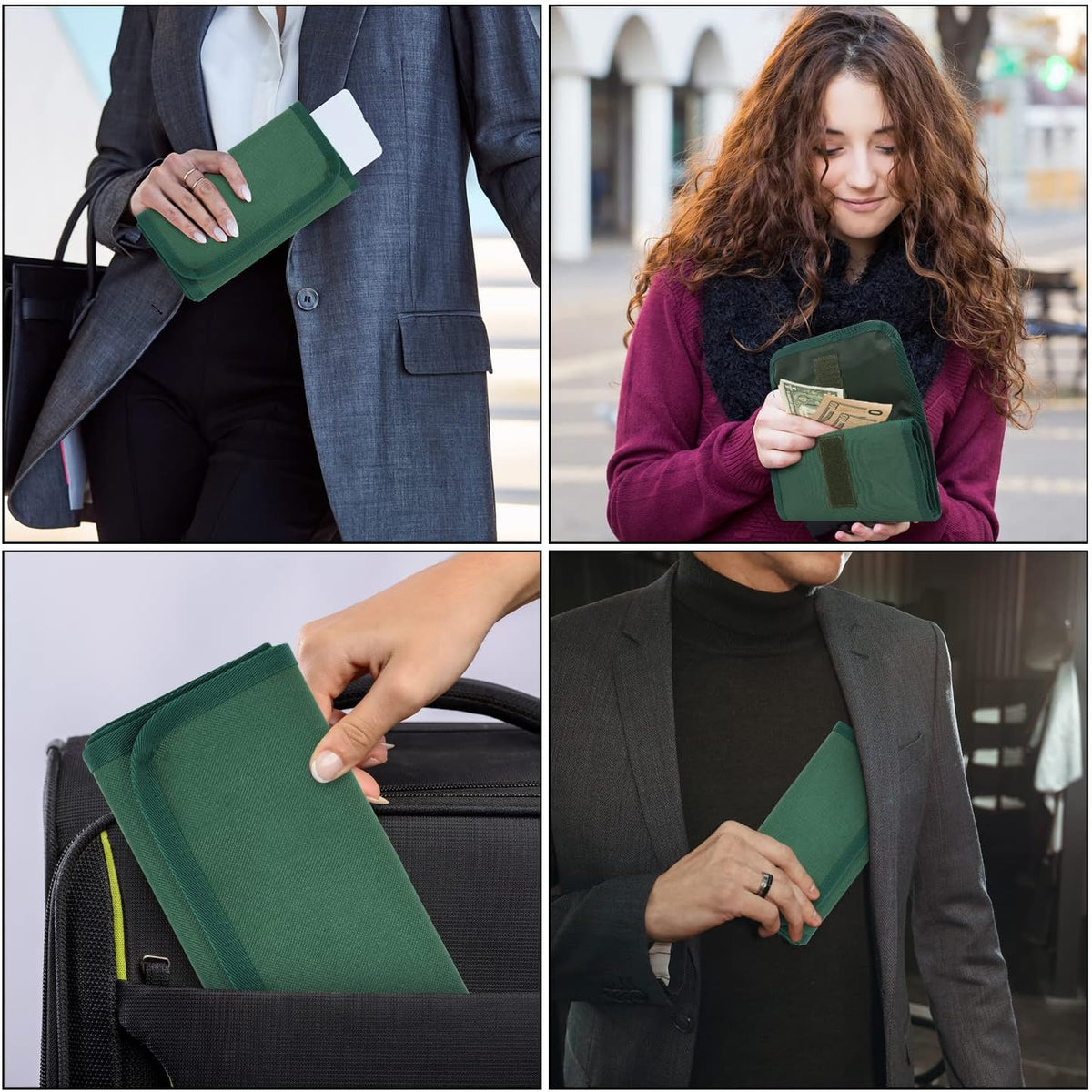 Money Organizer,Money Holder with Zipper Cash Envelopes | Money Bag Cash Organizer Cash Bag Budget Binder Money Saving Binder for Budgeting,Receipt and Tips,Holiday Shopping,Gifts