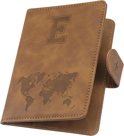 Passport Cover-Passport Holder Travel Wallet-RFID Blocking Passport Case Travel Accessories Card Holder Wallet Unisex Travel Gifts (Black)