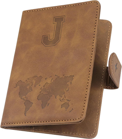 Passport Cover-Passport Holder Travel Wallet-RFID Blocking Passport Case Travel Accessories Card Holder Wallet Unisex Travel Gifts (Black)