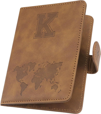 Passport Cover-Passport Holder Travel Wallet-RFID Blocking Passport Case Travel Accessories Card Holder Wallet Unisex Travel Gifts (Black)