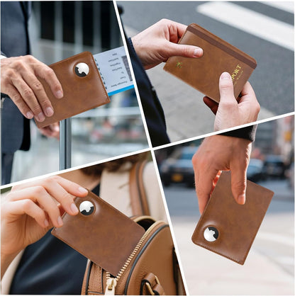 Passport Cover-Passport Holder Travel Wallet-RFID Blocking Passport Case Travel Accessories Card Holder Wallet Unisex Travel Gifts (Black)