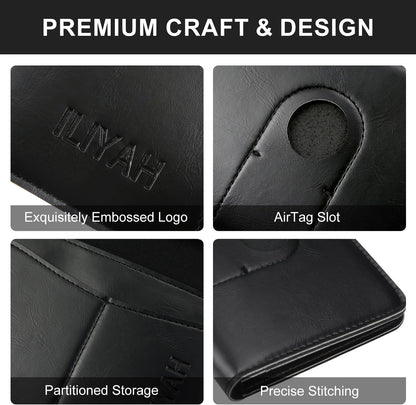 Passport Cover-Passport Holder Travel Wallet-RFID Blocking Passport Case Travel Accessories Card Holder Wallet Unisex Travel Gifts (Black)