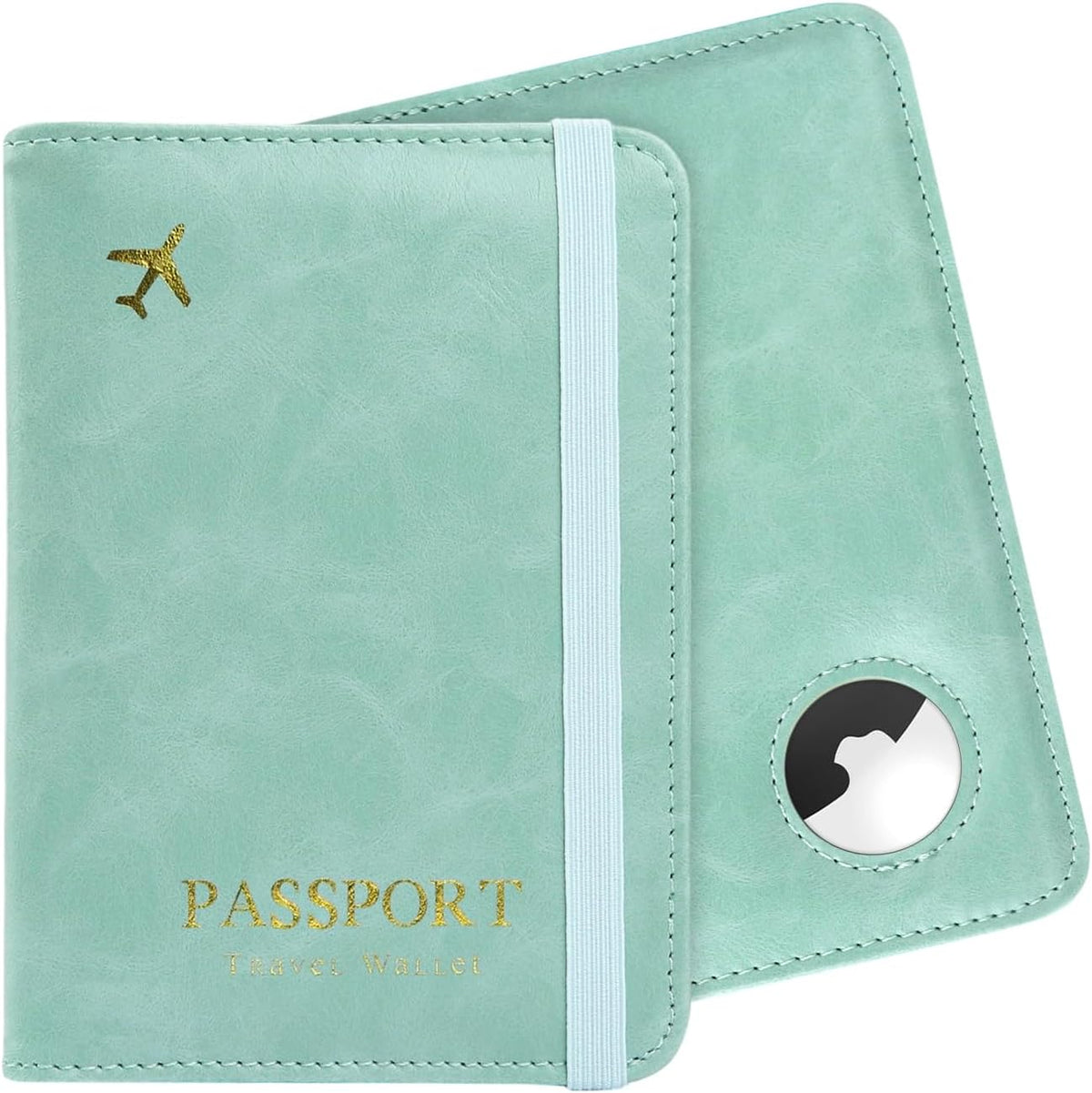 Passport Cover-Passport Holder Travel Wallet-RFID Blocking Passport Case Travel Accessories Card Holder Wallet Unisex Travel Gifts (Black)