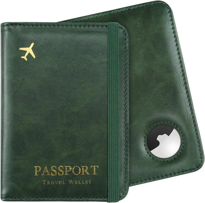 Passport Cover-Passport Holder Travel Wallet-RFID Blocking Passport Case Travel Accessories Card Holder Wallet Unisex Travel Gifts (Black)