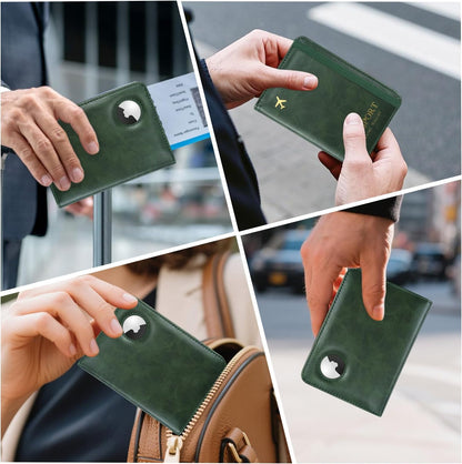 Passport Cover-Passport Holder Travel Wallet-RFID Blocking Passport Case Travel Accessories Card Holder Wallet Unisex Travel Gifts (Black)