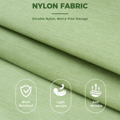 6 Set Lightweight Compression Packing Cubes with Packing List, Anti-Tearing Expandable Organizer Bags for Travel, Matcha Green