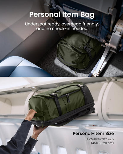 Travel Backpack 40L, TSA Friendly Flight Approved Carry-on Luggage Hand Water-resistant Lightweight Business Rucksack, Durable Large Weekender Bag Daypack Fits 17.3 Inch Laptop