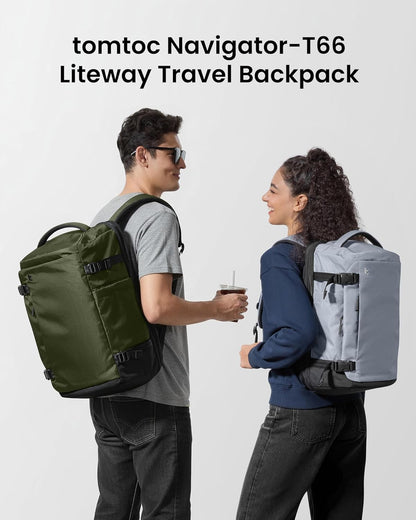 Travel Backpack 40L, TSA Friendly Flight Approved Carry-on Luggage Hand Water-resistant Lightweight Business Rucksack, Durable Large Weekender Bag Daypack Fits 17.3 Inch Laptop