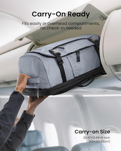 Travel Backpack 40L, TSA Friendly Flight Approved Carry-on Luggage Hand Water-resistant Lightweight Business Rucksack, Durable Large Weekender Bag Daypack Fits 17.3 Inch Laptop
