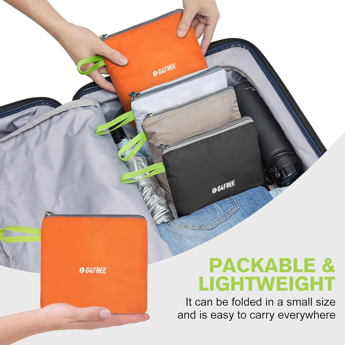 24L Lightweight Packable Hiking Backpack Sport Travel Daypack Water Resistant for Women Men | Water Resistant Material, 11.4*7.9*18.5 in, Outdoor Sports, Travel, Hiking, Day trips, Cycling, Daily Use, Foldable Backpack