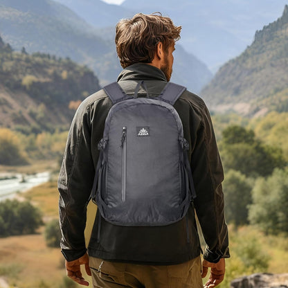 20L Packable Backpack Lightweight Waterproof Foldable Daypack Hiking Daypack for Men Women Reusable Packable Bag Outdoor Camping Hiking Travel Cycling (Black)