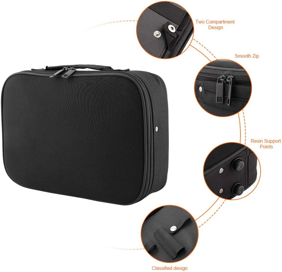 Hairdressing Tools Storage Carrying Case, Professional Multi-functional Hair Stylist Hairdresser Designer Session Bag Beauty Cosmetics Toiletry Organizer Holder Hairdressing