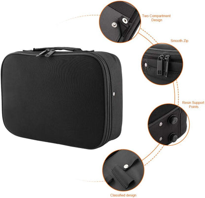 Hairdressing Tools Storage Carrying Case, Professional Multi-functional Hair Stylist Hairdresser Designer Session Bag Beauty Cosmetics Toiletry Organizer Holder Hairdressing