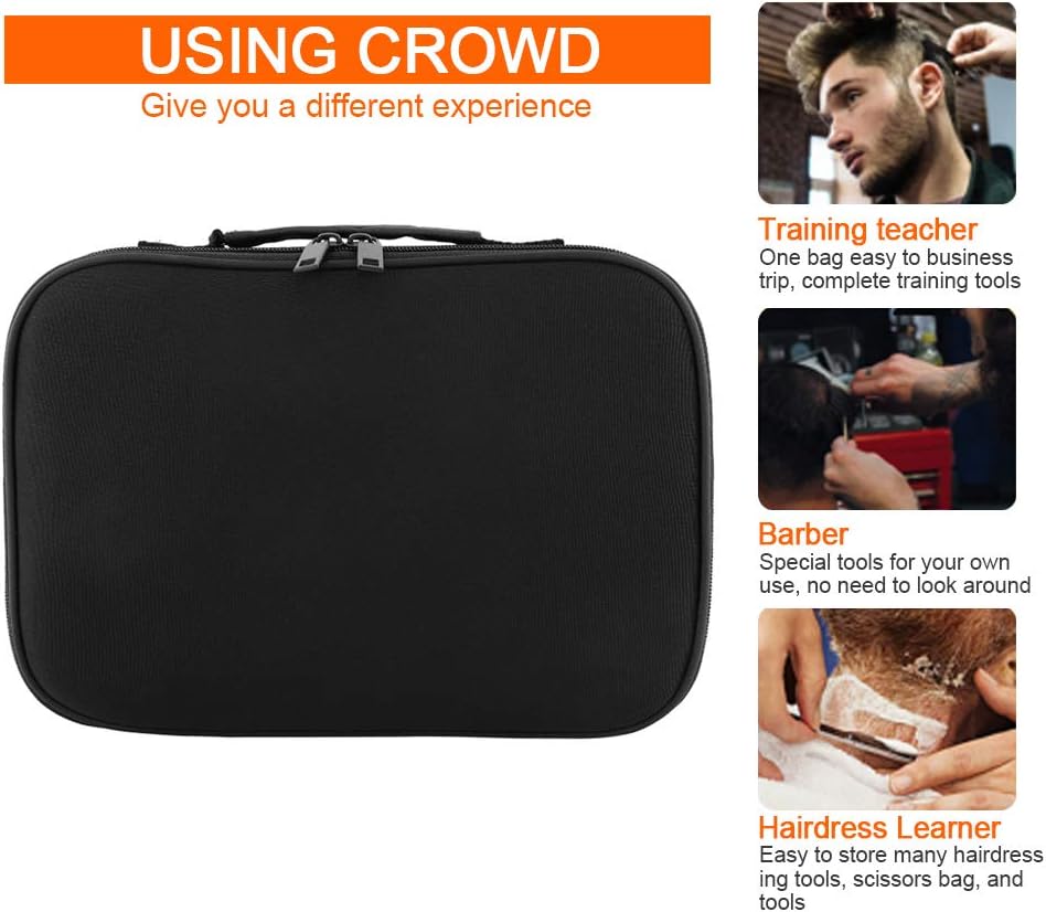Hairdressing Tools Storage Carrying Case, Professional Multi-functional Hair Stylist Hairdresser Designer Session Bag Beauty Cosmetics Toiletry Organizer Holder Hairdressing