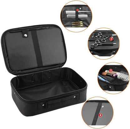 Hairdressing Tools Storage Carrying Case, Professional Multi-functional Hair Stylist Hairdresser Designer Session Bag Beauty Cosmetics Toiletry Organizer Holder Hairdressing
