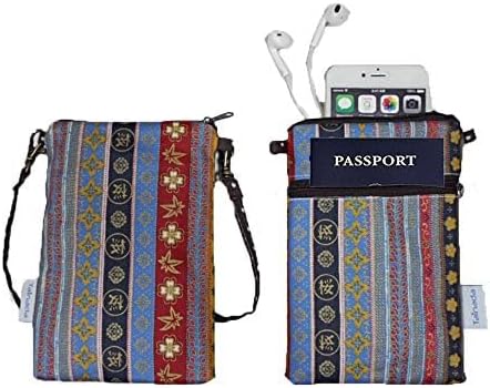 Women Crossbody Shoulder Travel Zippered Wallet Purse Clutch Phone Bag w/Detachable Strap (Wine Red)