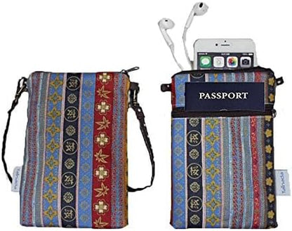 Women Crossbody Shoulder Travel Zippered Wallet Purse Clutch Phone Bag w/Detachable Strap (Wine Red)