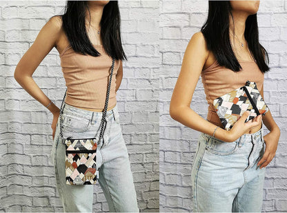 Women Crossbody Shoulder Travel Zippered Wallet Purse Clutch Phone Bag w/Detachable Strap (Wine Red)