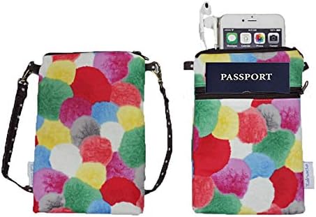 Women Crossbody Shoulder Travel Zippered Wallet Purse Clutch Phone Bag w/Detachable Strap (Wine Red)