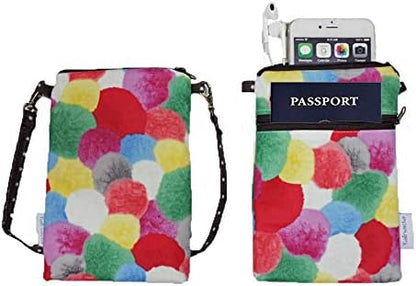 Women Crossbody Shoulder Travel Zippered Wallet Purse Clutch Phone Bag w/Detachable Strap (Wine Red)
