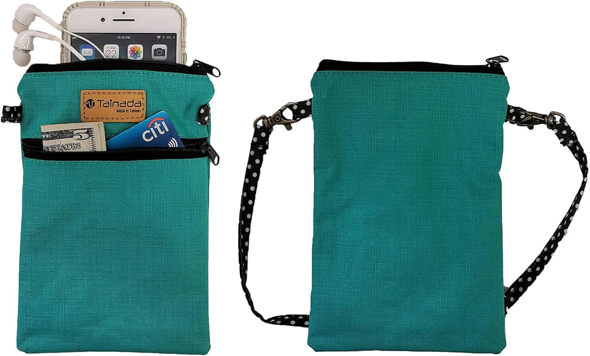 Women Crossbody Shoulder Travel Zippered Wallet Purse Clutch Phone Bag w/Detachable Strap (Wine Red)