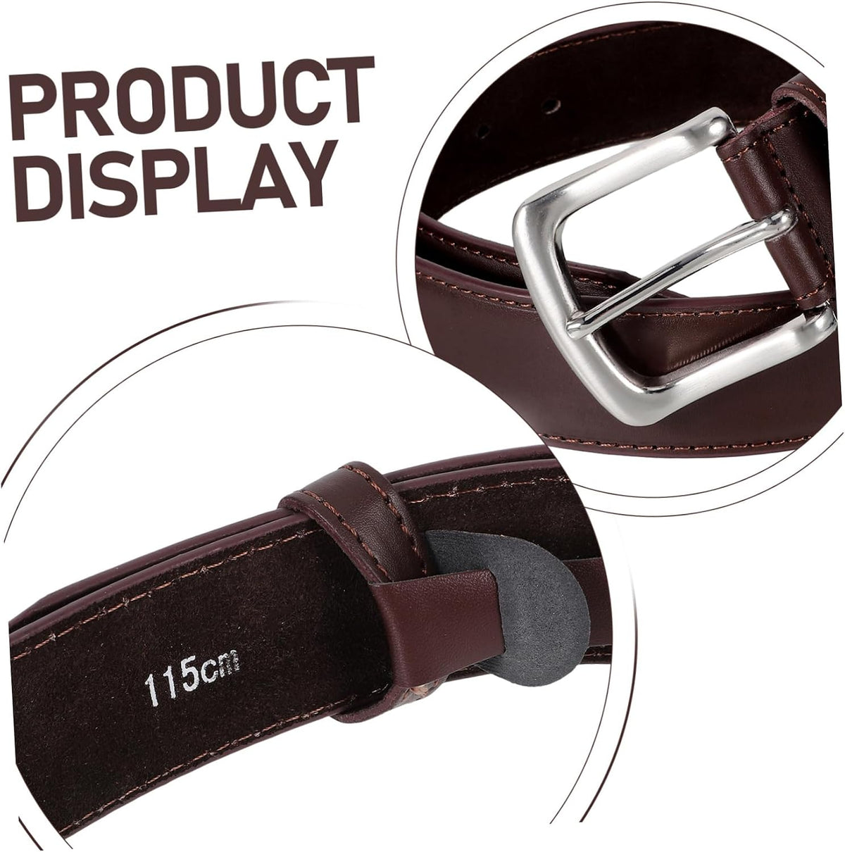Money Belt with Concealed Storage for Travel -theft Waist Belt with Hidden Pouch for Men Brown Zipper Wallet for Securely Storing Valuables