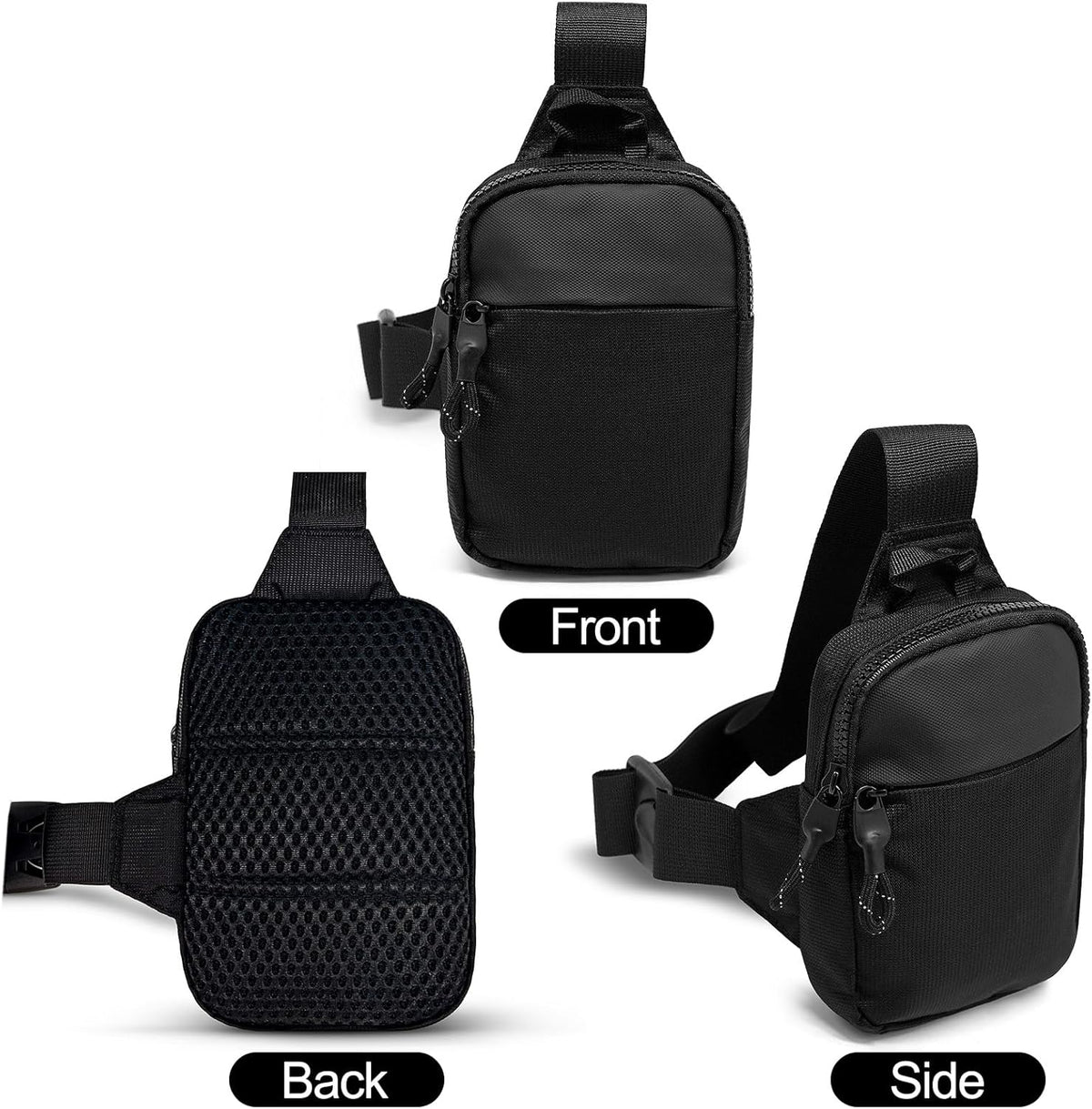 Mini Sling Bag Men Small Crossbody Bag Women Fanny Packs Casual Personal Pocket Bag Backpack Phone Chest Bag