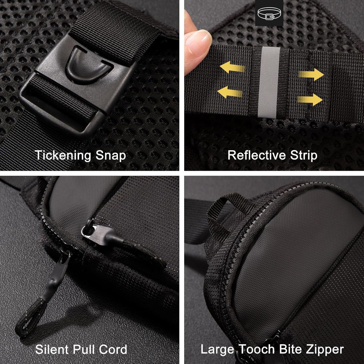 Mini Sling Bag Men Small Crossbody Bag Women Fanny Packs Casual Personal Pocket Bag Backpack Phone Chest Bag