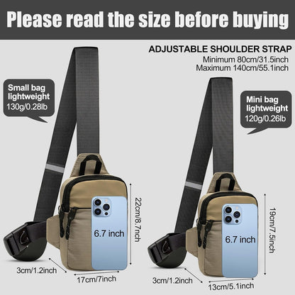 Mini Sling Bag Men Small Crossbody Bag Women Fanny Packs Casual Personal Pocket Bag Backpack Phone Chest Bag