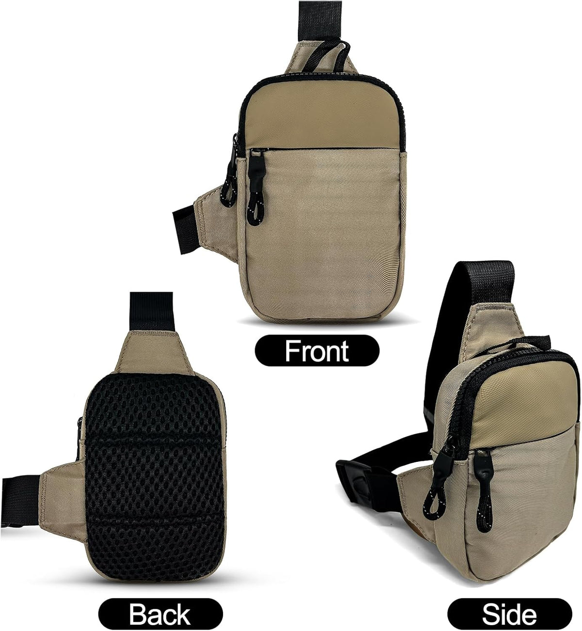 Mini Sling Bag Men Small Crossbody Bag Women Fanny Packs Casual Personal Pocket Bag Backpack Phone Chest Bag