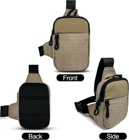 Mini Sling Bag Men Small Crossbody Bag Women Fanny Packs Casual Personal Pocket Bag Backpack Phone Chest Bag