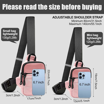 Mini Sling Bag Men Small Crossbody Bag Women Fanny Packs Casual Personal Pocket Bag Backpack Phone Chest Bag