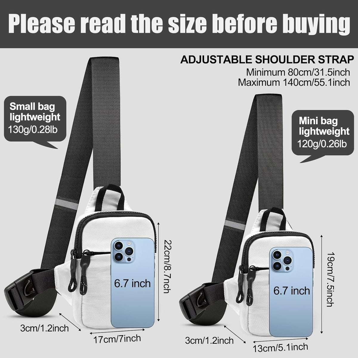Mini Sling Bag Men Small Crossbody Bag Women Fanny Packs Casual Personal Pocket Bag Backpack Phone Chest Bag