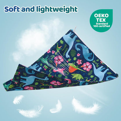 Mess-Proof Waterproof Wet Dry bag,2 Pack Reusable,Wet Bags for Swimsuits & Baby Clothes,Leakproof Wet bag for Travel & Diaper Changes for Baby-Floral
