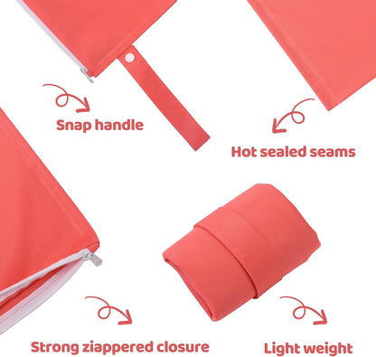 Mess-Proof Waterproof Wet Dry bag,2 Pack Reusable,Wet Bags for Swimsuits & Baby Clothes,Leakproof Wet bag for Travel & Diaper Changes for Baby-Floral
