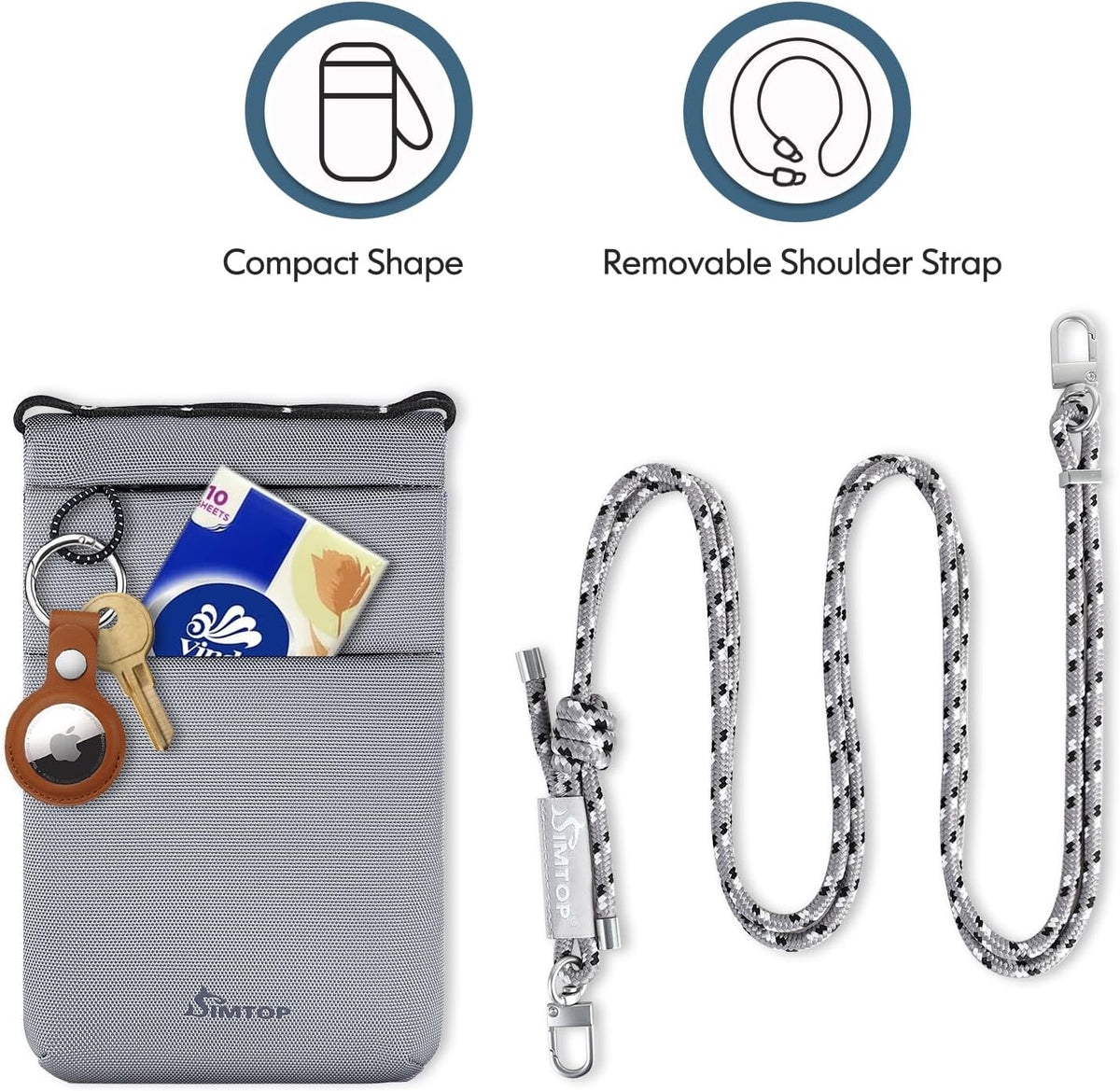Small Crossbody Bag Cell Phone Purse for Women Lightweight RFID Anti-Theft Water-Resistant Adjustable Strap Phone/Keys