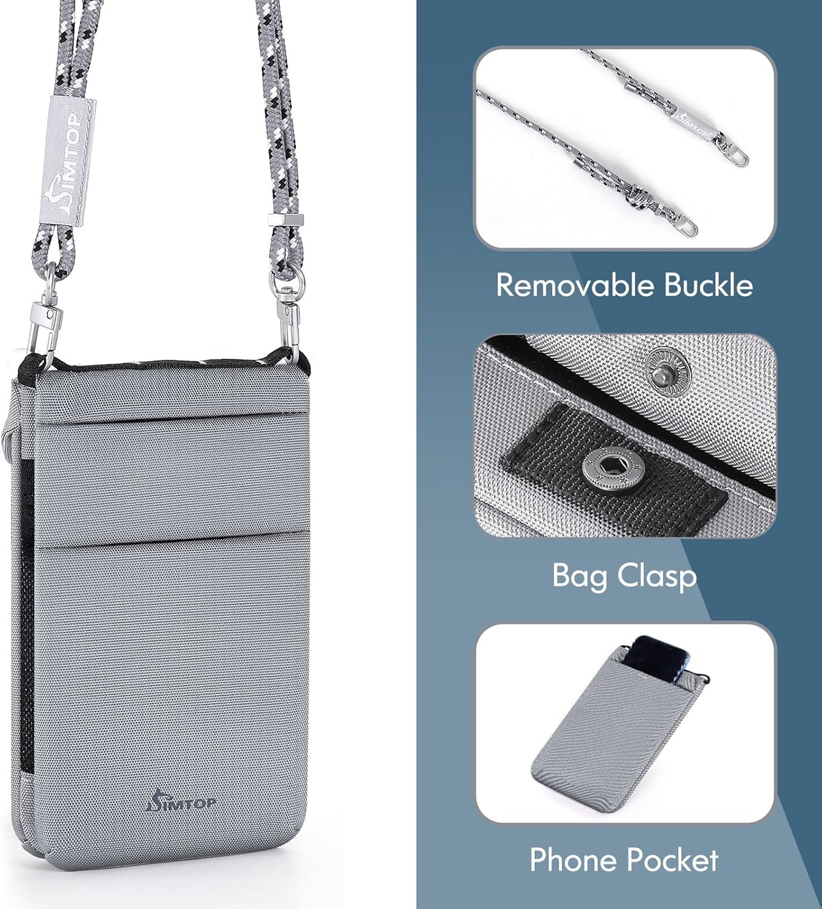Small Crossbody Bag Cell Phone Purse for Women Lightweight RFID Anti-Theft Water-Resistant Adjustable Strap Phone/Keys