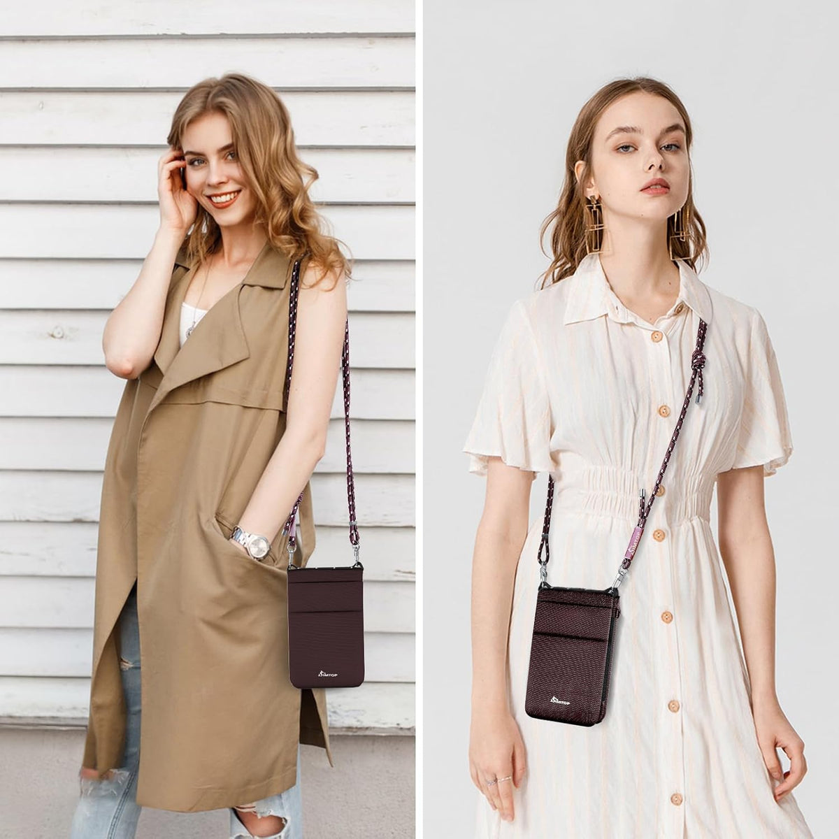 Small Crossbody Bag Cell Phone Purse for Women Lightweight RFID Anti-Theft Water-Resistant Adjustable Strap Phone/Keys