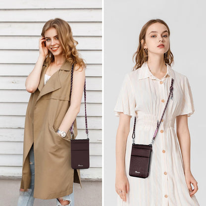 Small Crossbody Bag Cell Phone Purse for Women Lightweight RFID Anti-Theft Water-Resistant Adjustable Strap Phone/Keys