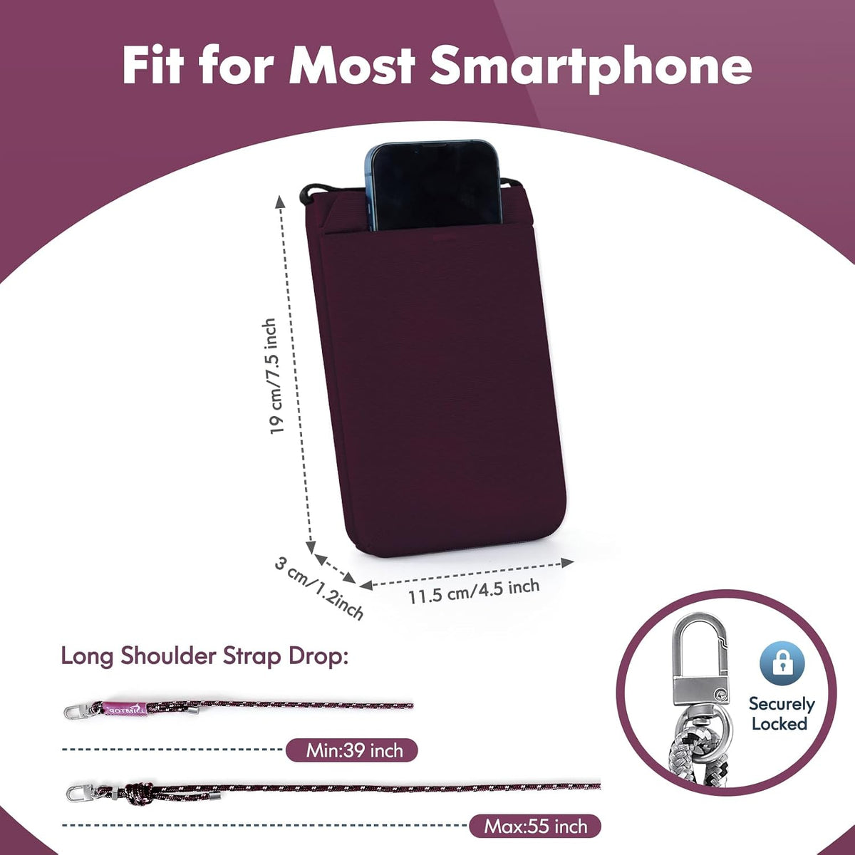 Small Crossbody Bag Cell Phone Purse for Women Lightweight RFID Anti-Theft Water-Resistant Adjustable Strap Phone/Keys