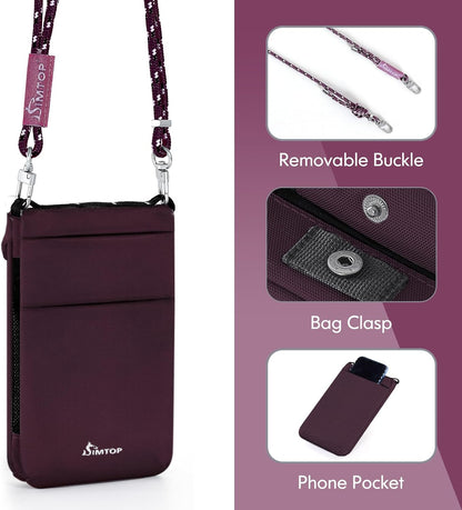 Small Crossbody Bag Cell Phone Purse for Women Lightweight RFID Anti-Theft Water-Resistant Adjustable Strap Phone/Keys